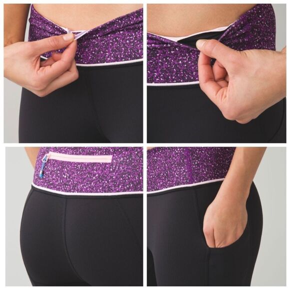 LULULEMON PACE Rival Crop Side Pocket Run Legging - Picture 4 of 10